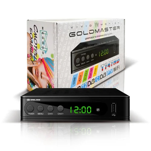 Цифровая приставка DVB-T2/DVB-C Gold Master T-747HD арт.134083