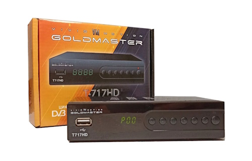 Цифровая приставка DVB-T2/DVB-C Gold Master T-717HD арт.134081 