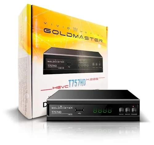 Цифровая приставка DVB-T2/DVB-C Gold Master T-757HD арт.134084