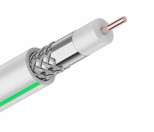 Кабель RG-6/64 ССS/AL SAT- Optima белый арт.020272